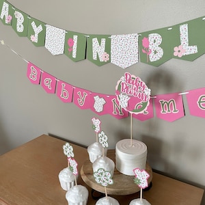Baby in Bloom Babypartydekor, Baby in Bloom Thema Babyparty, Baby in Bloom Banners, Babypartydekor, Baby in Bloom