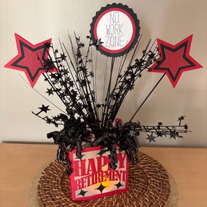 Retirement Table Decor, Retirement Party Table Decorations, Customizable Retirement Decor, Personalized Retirement Decor, Table Decorations