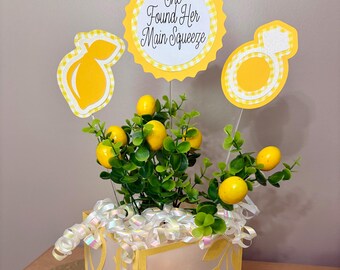 Bridal Shower Table Decor, She Found Her Main Squeeze Table Decorations, Customizable Bridal Shower Decor, Personalized Bridal Shower Decor