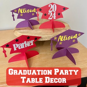 Graduation Table Decor, Graduation Party Table Decorations, Customizable Graduation Decor, Personalized Graduation Decor, Table Decorations