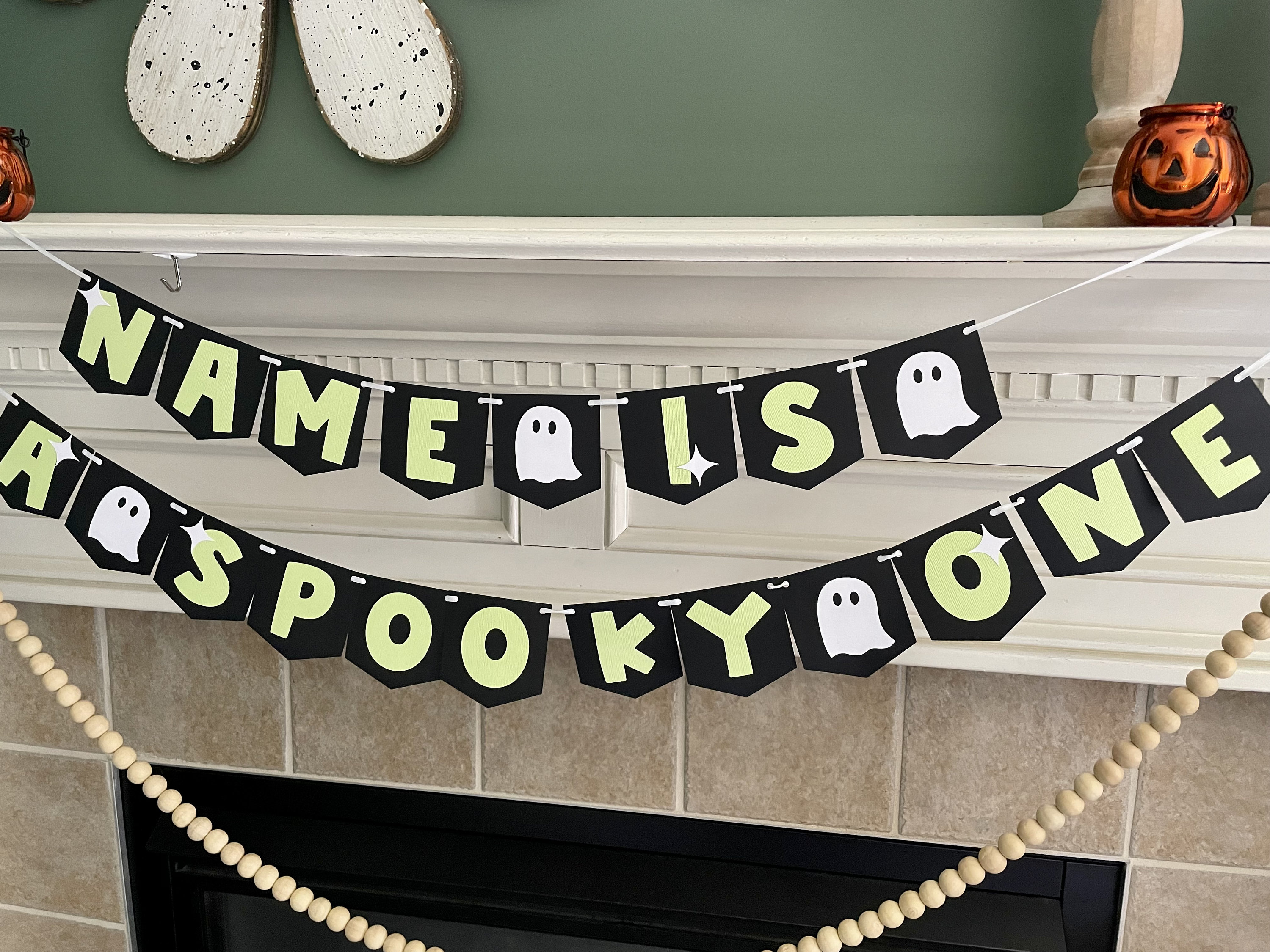 Spooky Themed Birthday Decorations Spooky One First Etsy