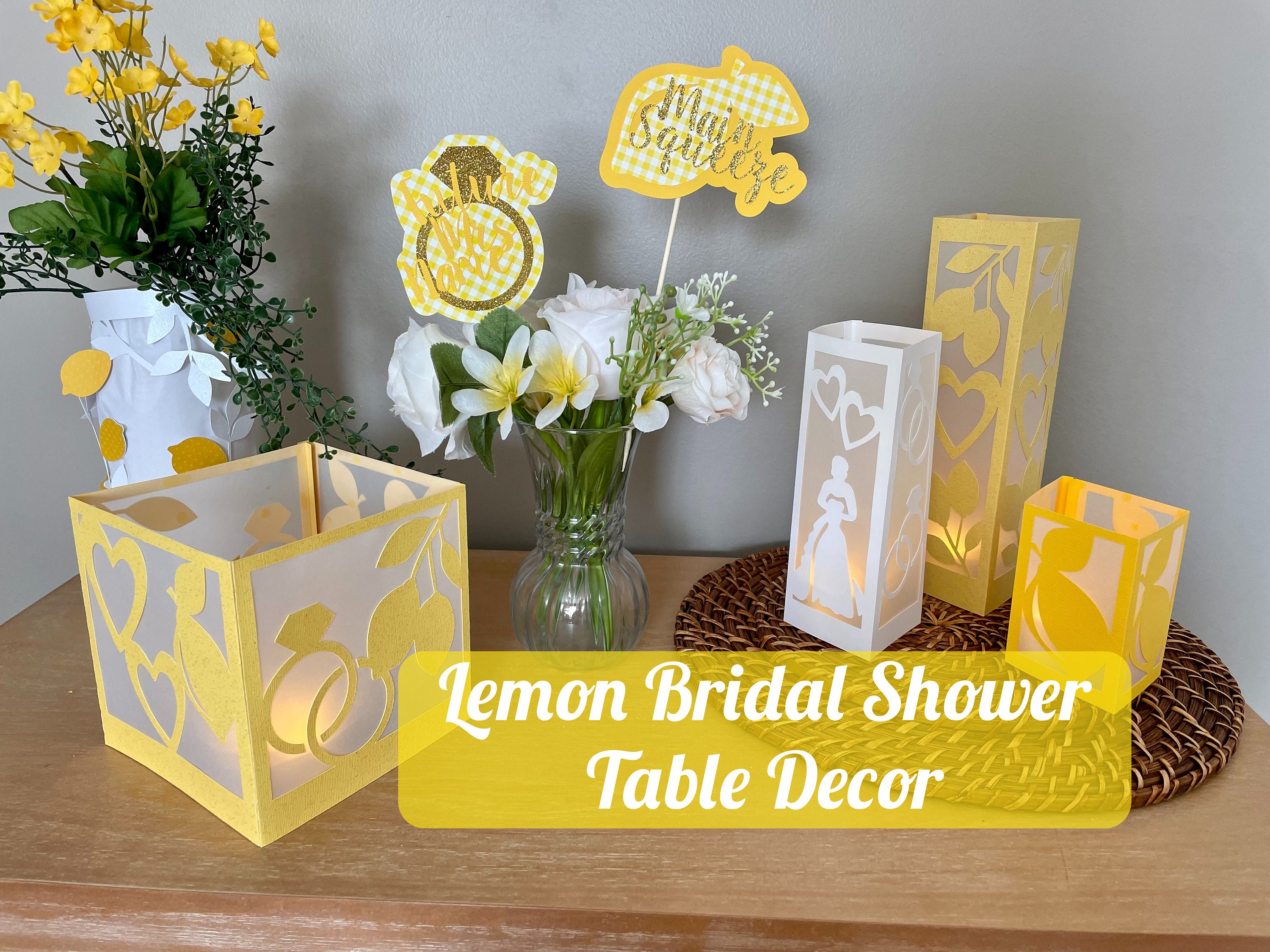 Lemon Bridal Shower Table Decor, Main Squeeze Bridal Shower Table Decor,  She Found Her Main Squeeze Bridal Shower Table Decor, Centerpieces - Etsy, image size:3000x2250