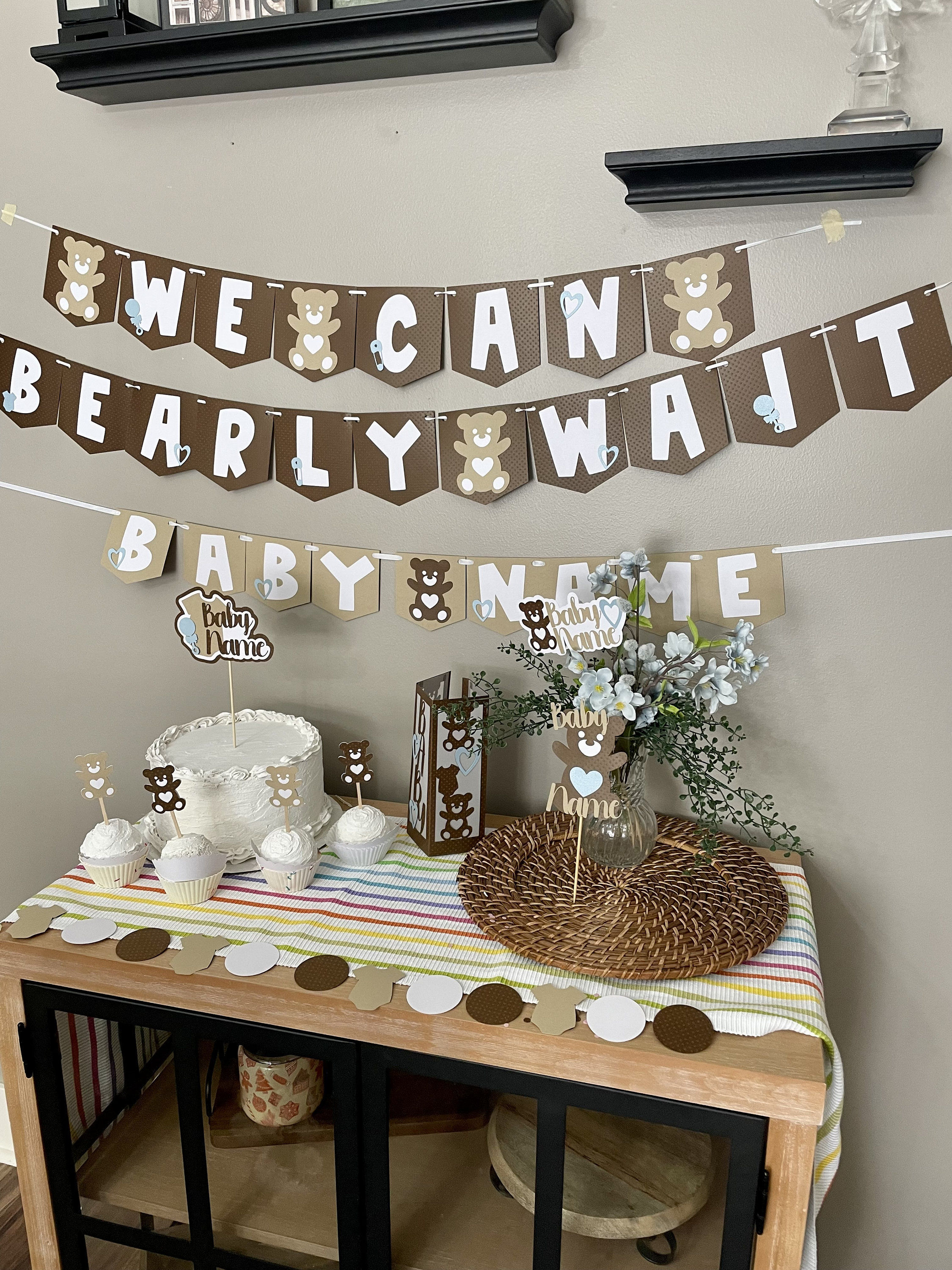We Can Bearly Wait Bear Themed Baby Shower, Baby Shower Decorations