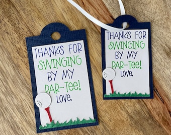 Etiqueta de regalo con temática de golf, etiqueta de recuerdo para fiesta de golf, etiqueta de regalo de par-tee, etiqueta de regalo personalizada de golf, etiqueta de recuerdo para fiesta de golf, decoración para fiesta de golf