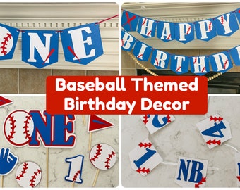 Honkbal thema verjaardagsdecoratie, Rookie van het jaar eerste verjaardag, honkbal verjaardag decor pack, honkbal verjaardag decor, All Star
