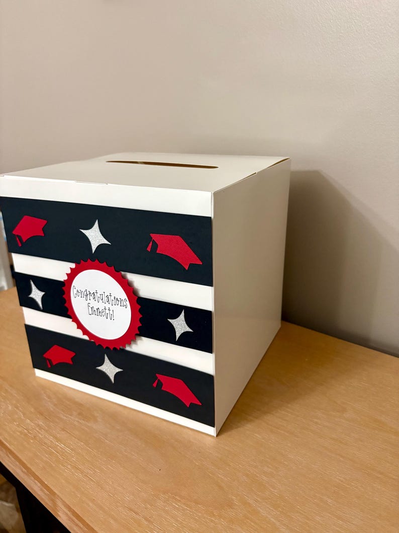 Graduation Card Box, Graduation Party Decor, Card Box, Graduation Gift ...