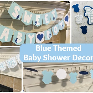 Blue Baby Boy Themed Baby Shower, Baby Shower Decorations, Baby Shower Decor Pack, Blue Baby Shower, Baby Boy Shower, Baby Shower Baby Boy