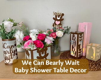 We Can Bearly Wait Baby Shower Table Decor, We Can Bearly Wait Baby Shower Centerpieces, We Can Bearly Wait Shower Decorations, Bearly Wait
