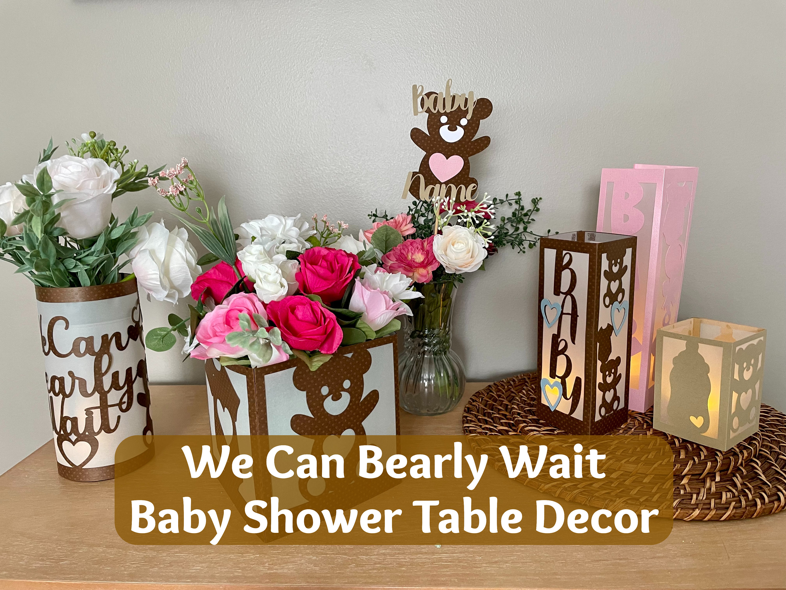 We Can Bearly Wait Baby Shower Table Decor, We Can Bearly Wait Baby