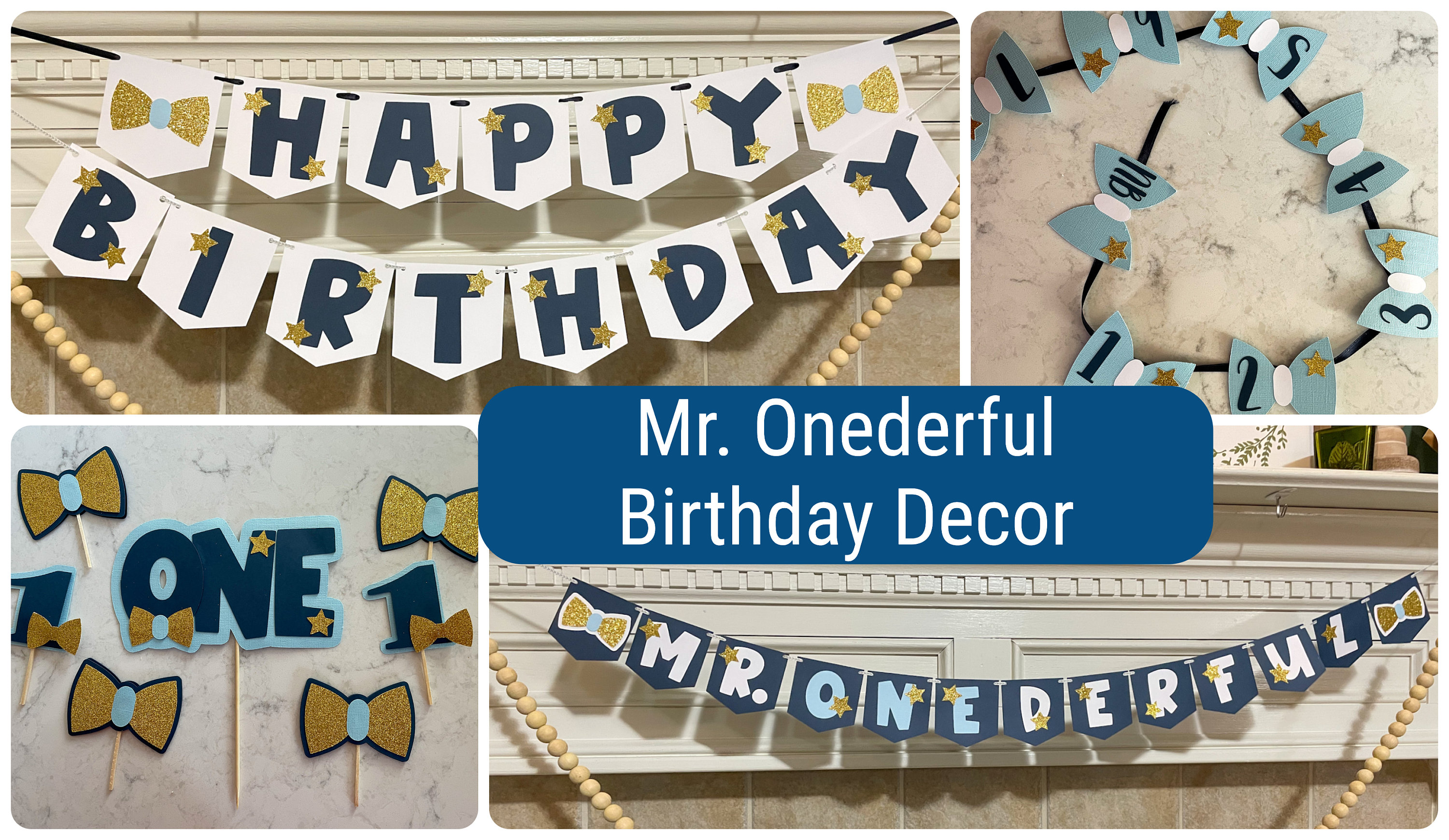 Mr. Onederful Themed Birthday Decorations, Mr. Onederful Birthday, Mr