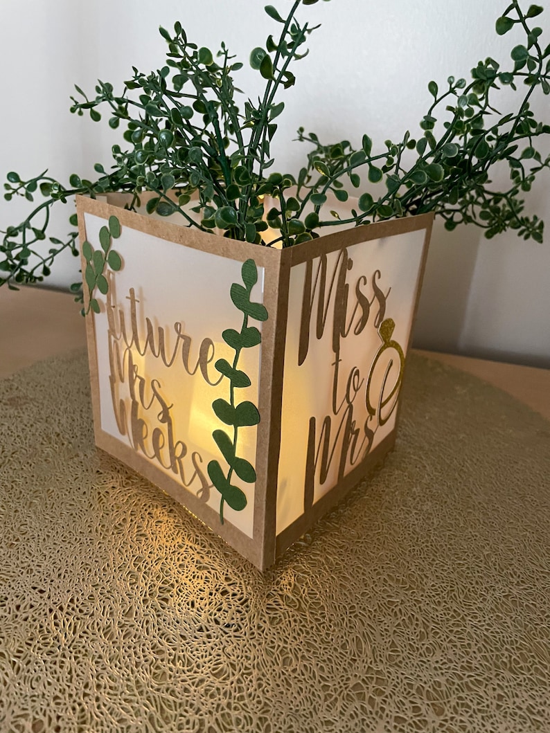 Customizable, Personalized Centerpiece, Lighted Centerpiece Set, Table