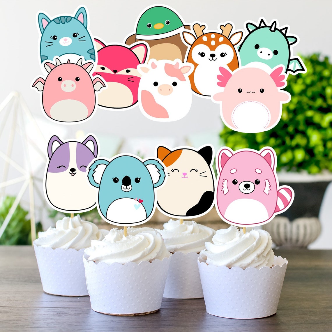 squishmallow-inspired-cake-topper-personalized-birthday-cake-etsy-uk