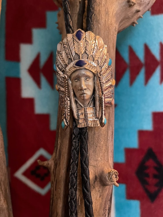 Native American Indian Chief Bolo