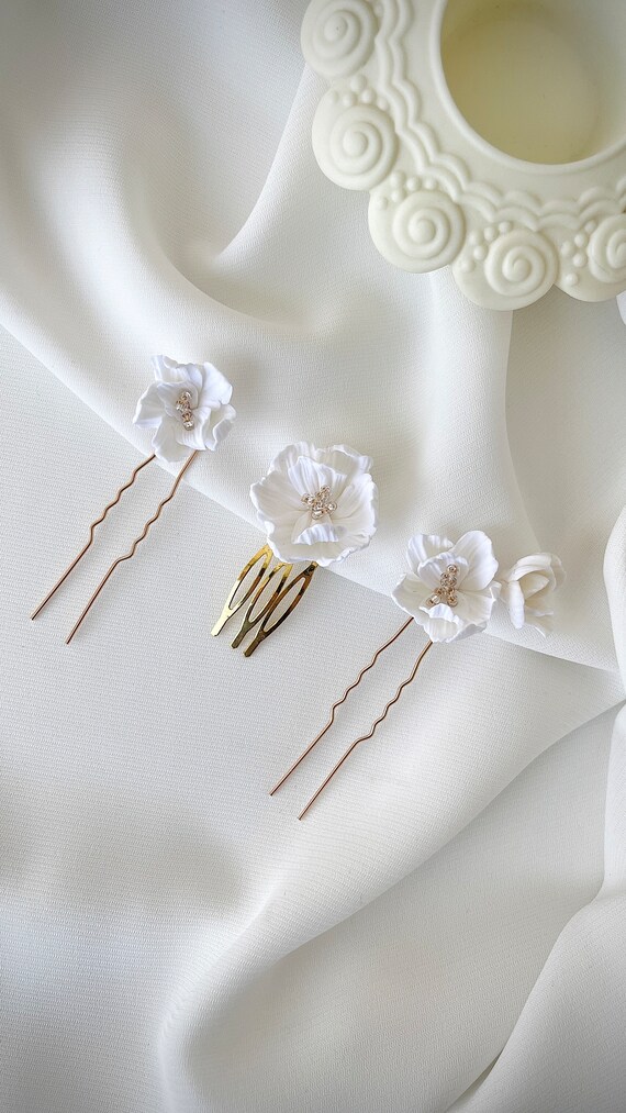 Elegant Hair Pins Set| Bridal Hair Accessories | Bridal  display picture 2