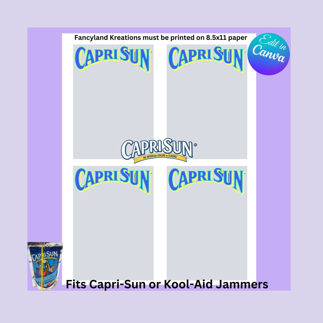 Juice Pouches, Juice Pouch Template, Juice Pouch Bag, Juice Pouch Label