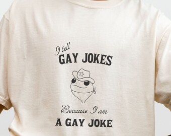 Gay Joke Frog Shirt: Sarcastic LGBTQIA Comfort Colors Tee