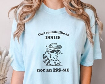 Funny Racoon Graphic Tee - Unisex Comfort Colors Cotton Shirt