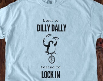 Funny Penguin T-Shirt: Retro y2k Meme Tee, Sarcastic Gag Gift