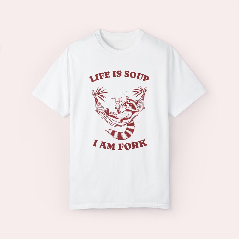 Funny Racoon Graphic Tee: Weirdcore Meme Shirt, Animal Lover Gift White