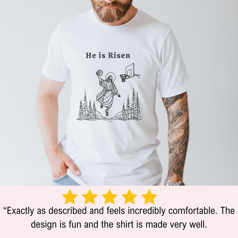 Rizzin Indeed Funny Easter Shirt of Jesus Playing Basketball He is