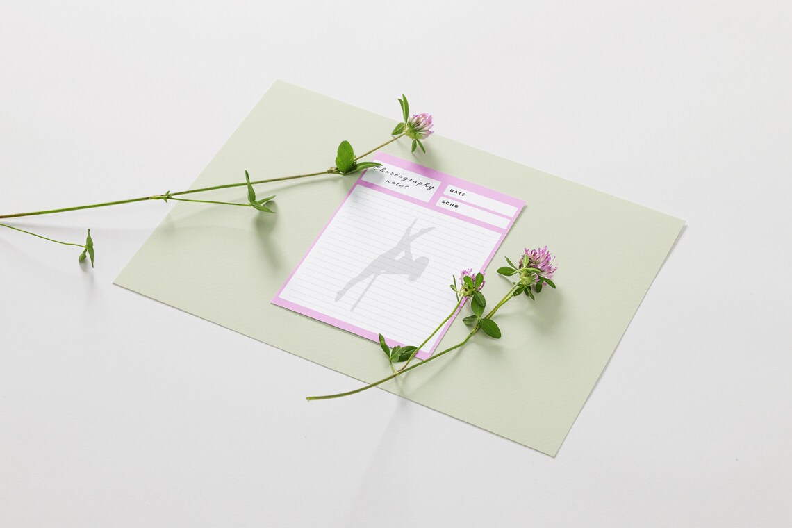 Pole Dance Choreography Notes Printable Plan and Perfect Your Routine ...