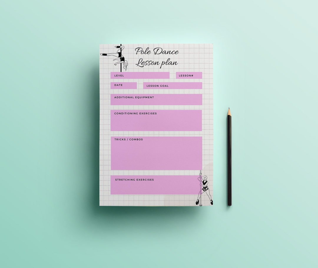 Printable Pole Dance Lesson Plan for Instructors Etsy