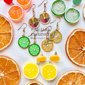 Caramel Charmed - Summer Citrus Earrings
