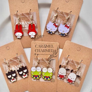 Caramel Charmed - Kitty and Her Friends Drop Dangle Earrings
