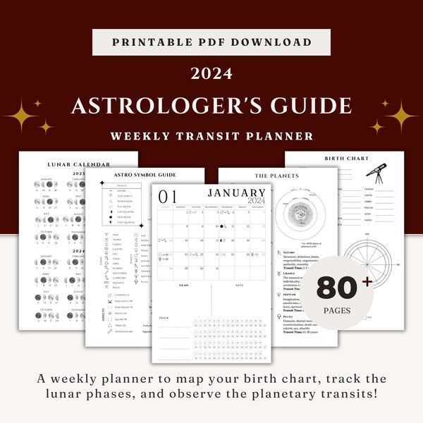 2024 Zodiac Planner Etsy