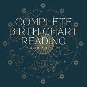 Natal Chart Reading Birth Chart Reading Astrology Birth Chart Reading Natal Birth Chart Analysis 24 Hour Delivery Fast Delivery