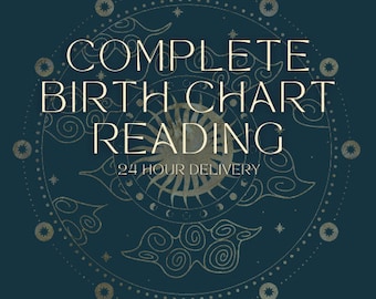 Natal Chart Reading Birth Chart Reading Astrology Birth Chart Reading Natal Birth Chart Analysis 24 Hour Delivery Fast Delivery