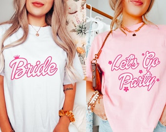 Malibu 90s Bachelorette Party Shirt, Come on Lets Go Party Shirt, Let's Go Party Shirts, 90s Bachelorette Shirts, y2k Bridal Shirts, Bride