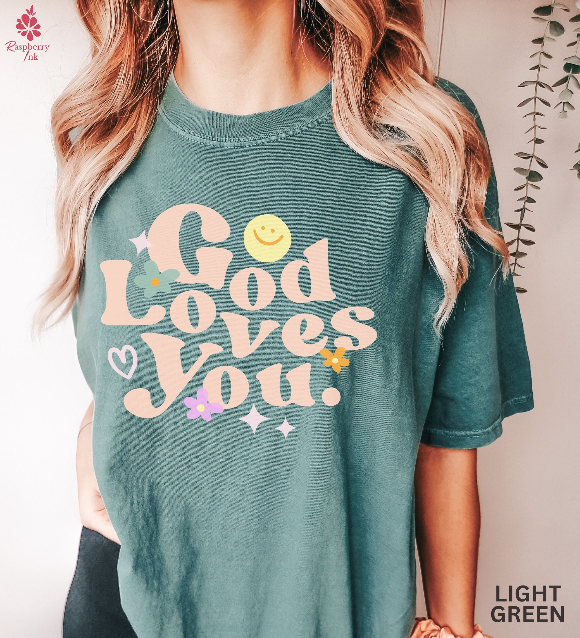 Comfort Colors® God Loves You Shirt Jesus Loves You Shirt - Etsy