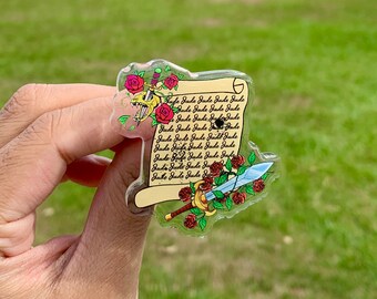 Cardan's Letters Pin | The Cruel Prince | Jude Duarte | Holly Black