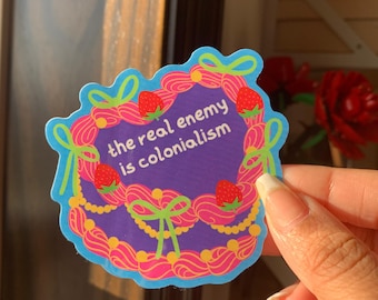 Decolonial Dessert Vintage Cake Vinyl Stickers Series