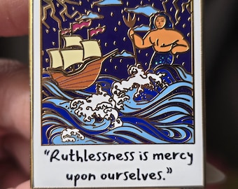 The Odyssey | Poseidon enamel pin, brooch, pin