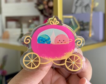 Planet Royal Ball Pin | Kawaii Cinderella Carriage, 2-Inch