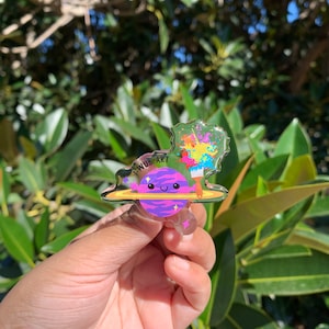 I Wub Art Pin | Cute planet pin | Artist pin | Cute gift for artists | Art lover pin