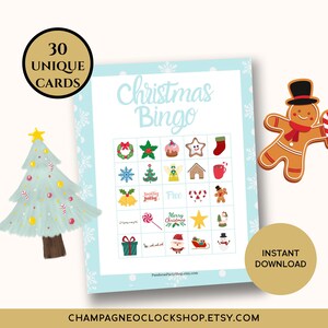 Christmas Bingo | Christmas Bingo Cards | Christmas Games | Christmas Party Games | Digital Download | Holiday Games | Christmas Printable