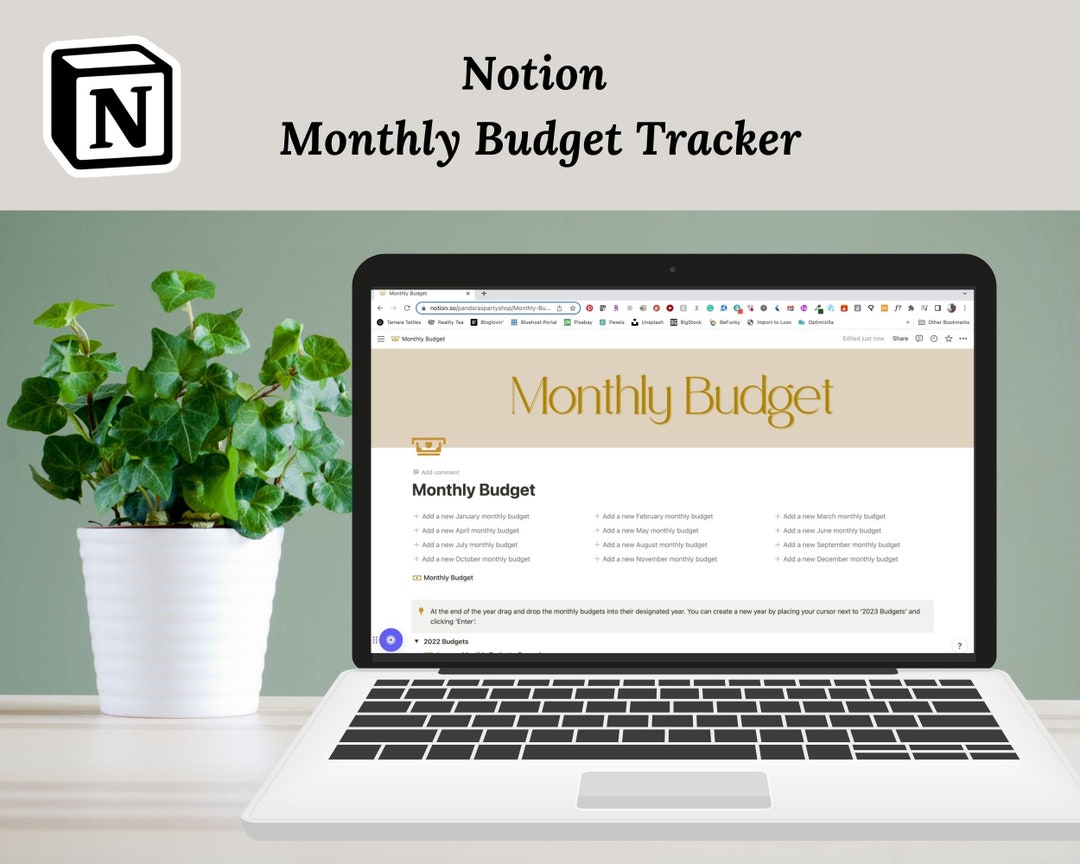 Notion Monthly Budget Tracker Template Notion Finance Etsy Notion Monthly Budget Tracker Template Notion Finance Etsy