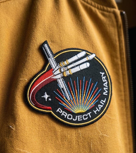 PHM Embroidered Mission Patch | Ryland Grace Cosplay | Iron-On Patch | Hail Mary