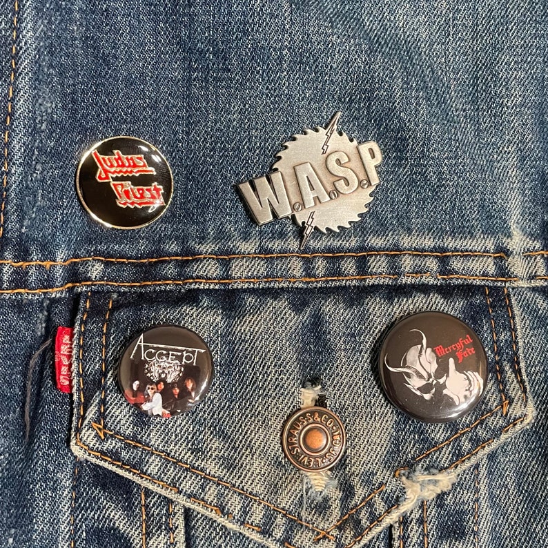 Eddie Munson Vest Patches and Pins screen Accurate COMPLETE Etsy