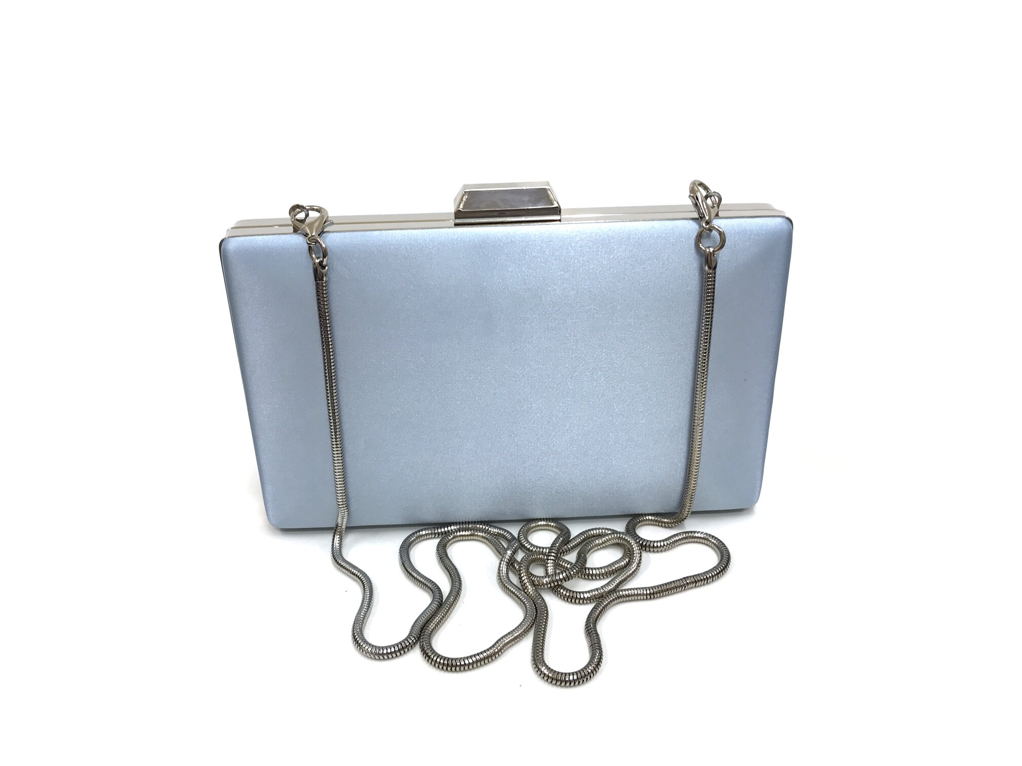 Ice blue clutch bag hotsell