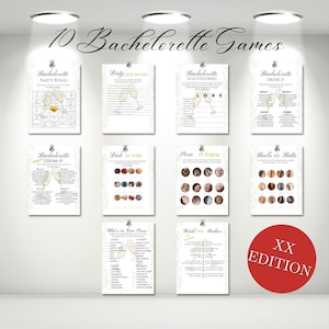 Bachelorette XX Game, Girls Weekend Party Game, Printable Adult Games, Naughty Henˋs Party Games, Naughty Bridal Shower Games