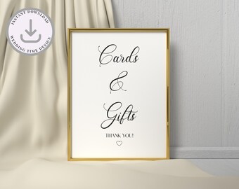 Cards and Gifts Sign, Boho wedding, Modern wedding, Wedding cards sign, Shower gift sign,  Wedding gift sign, Minimalist gift sign,