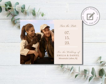 Photo Save the Date, Boho save the date Save the date design Elegant save the date Boho save the dates Fall save the date