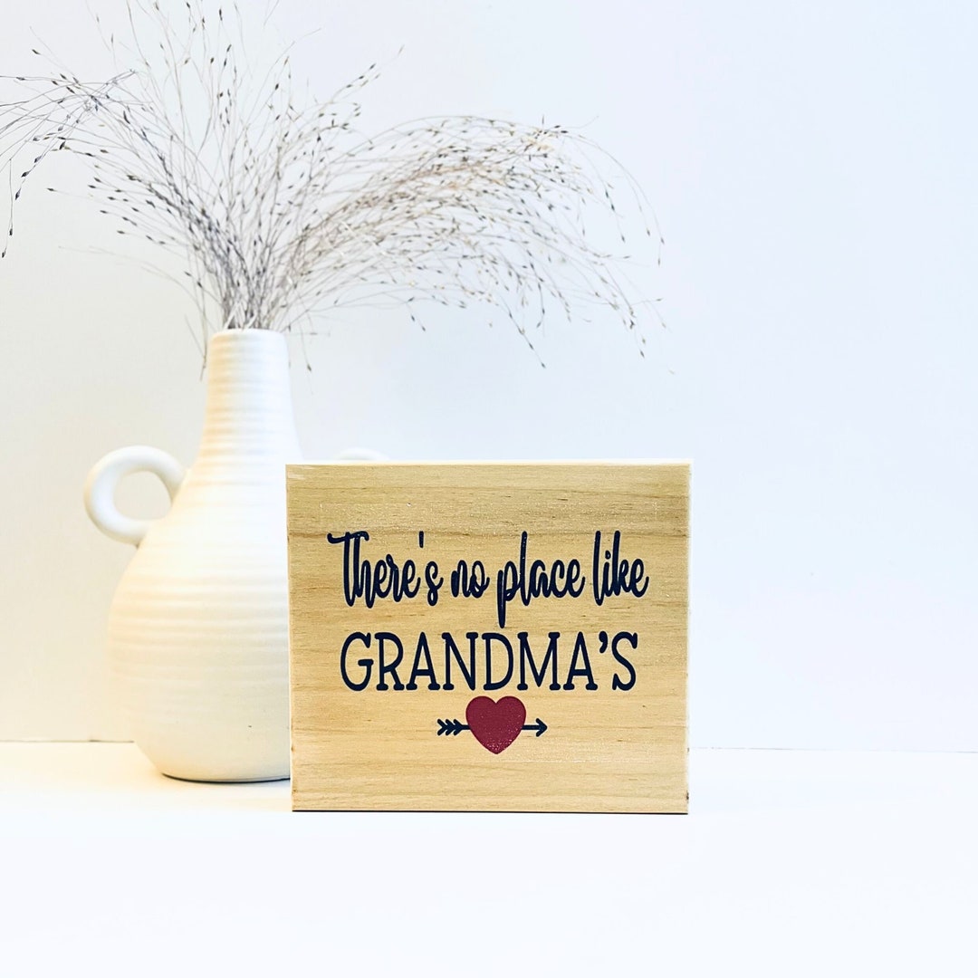 Grandparent Sign, Grandma Gifts, Desk Accessories, Quote Block, Mini