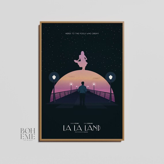 ungdomskriminalitet forælder Compose La La Land Movie Poster Vintage Movie Film Print Home Wall - Etsy