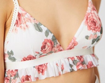 Junto a Nothing LA, Secret Garden Ruffle Bralette