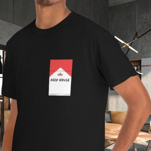 Deep House Music T-shirt | House Music Shirt in Gray, White, and Black | House Music Gift | Unisex